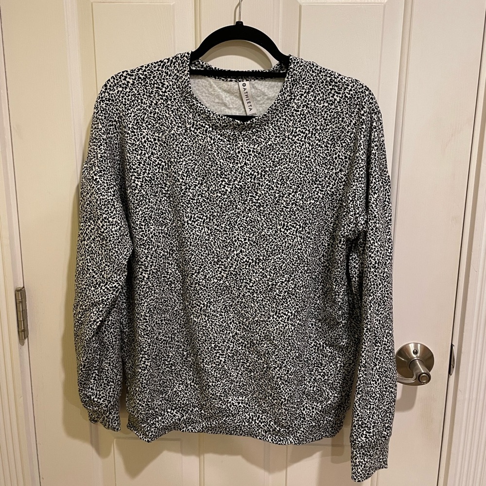 Athleta cheeta print sweater